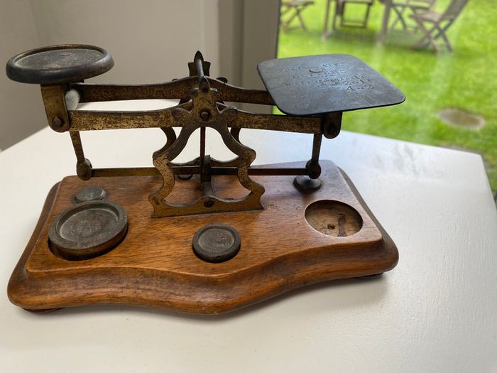 French postal weighing scale