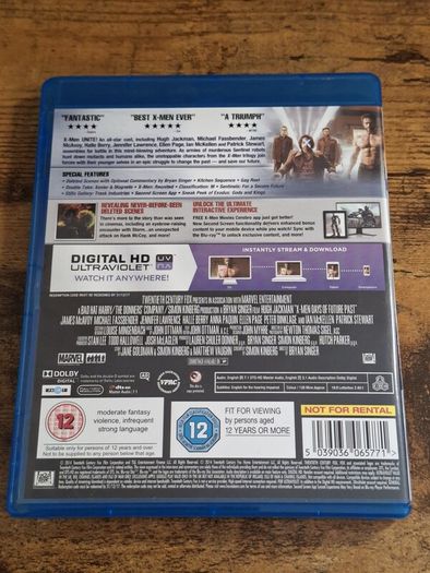"X-Men: Days of Future Past" (2014) Blu-ray - free standard postage