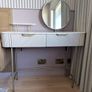 Next 'Valencia' Light Grey Solid Mango Wood Dressing Table - Mint Condition Image 3