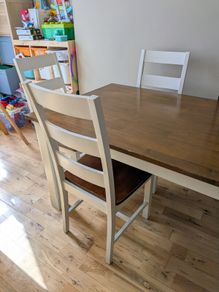 Dining table and chairs