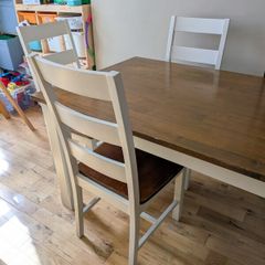 Dining table and chairs