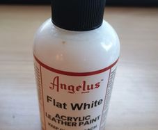 leather paint white