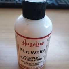 leather paint white