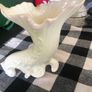 Excellent condition Belleek Cornucopia Shell and Scroll Vase Gold Trim 8th Mark Image 2
