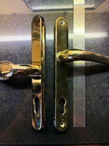Brass-plated Door Handles