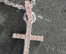 Authentic Swarovski Crystal Cross Pendant Necklace