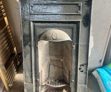Antique Cast Iron Fireplace Fire Grate Vintage Period Piece