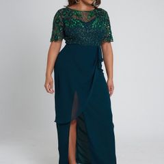 Virgos Lounge Curve Embellished Ariann Maxi Dress