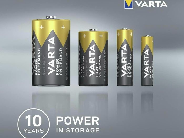Batteries 20x AA & 20 AAA, pack of 40, Power On Demand, Alkaline, storage pack in environmentally friendly packaging, ideal for computer accessories, Smart Home devices, Made in Germany