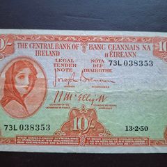 Lady Lavery 10 shillings (1950)