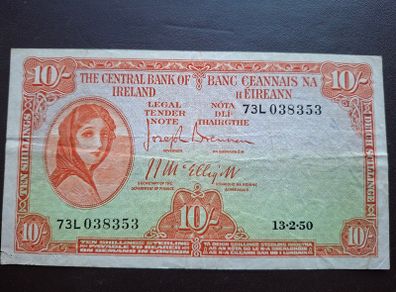 Lady Lavery 10 shillings (1950)