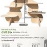 Wooden wavy display stand Image 4
