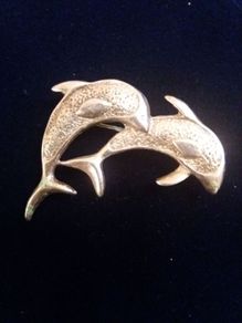 dolphin brooch