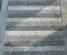 rug Katherine Carnaby carpet woven stripe pattern beige grey new