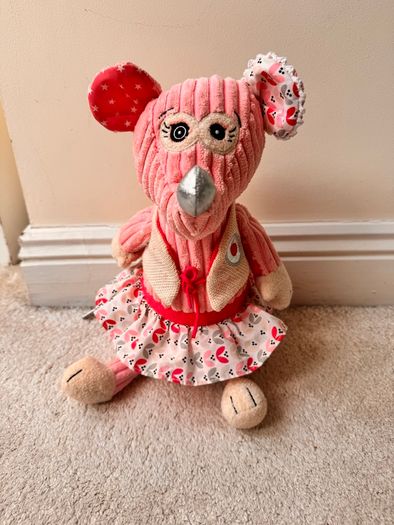 Plush Deglingos The Mouse Original Poppies approx. 29 cm. Used Please see photos