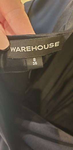 Black silk Warehouse dress Uk8