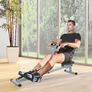 Rowing Machine W/ Monitor-Grey/Black Image 2