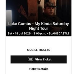 2 Luke combs tickets