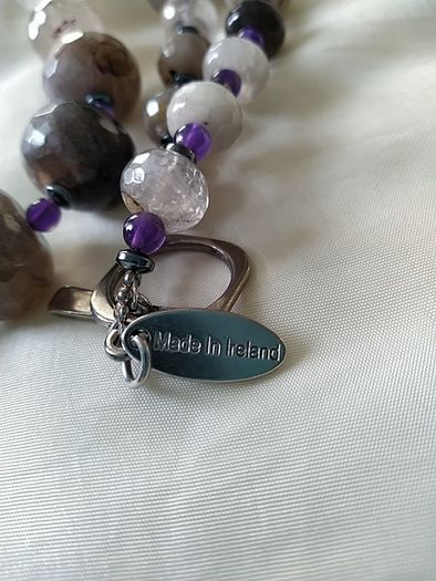 "All that Glisters" Precious Stone Necklace.(Handmade in Ireland)