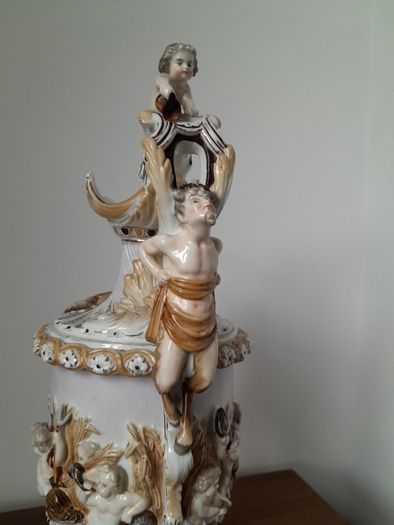 Vintage Capodimonte  Porcelain Ewer