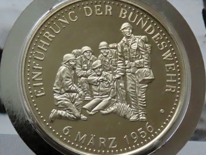 German Military coin-medal stamp cover 1956 - 1996