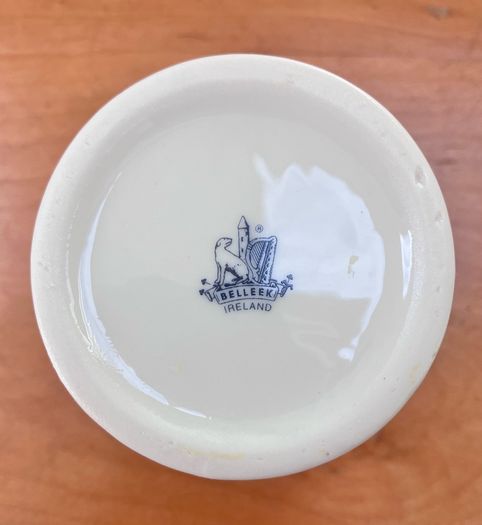 Vintage Belleek "Enchanted Garden" Vase/Votive