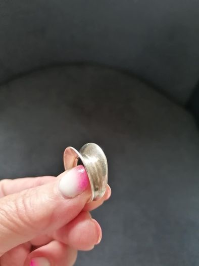 Stg Silver Lip Design Ring