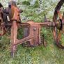 Vintage Horse Drawn Mower Frame Image 2