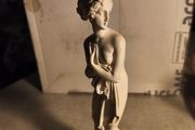Vintage Alabaster Venus Italica, Handmade in Greece. 8.5 inches Tall x 2.5 inches Wide