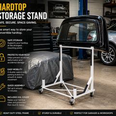 XXL Hardtop Stand with 4 Lockable Wheels Including Cover