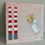 Original Contemporary painting Irish Art Poolbeg Chimneys Dublin New Baby Gift Image 3