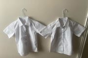 Lily &amp; Dan white shirts (as new) age 6-7