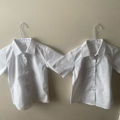 Lily & Dan white shirts (as new) age 6-7