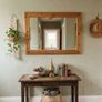 Rustic pine wall mirror Image 2