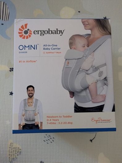 Ergobaby Omni Breeze Carrier - Pearl Grey (Brand New / Unused in Box)