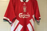 Liverpool Jersey. Official Adidas Mens Home Jersey. Season 1993-1995. Authentic Original From The Time. Not A Modern Remake.