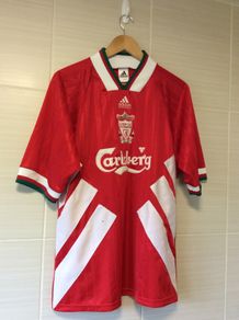 Liverpool Jersey. Official Adidas Mens Home Jersey. Season 1993-1995. Authentic Original From The Time. Not A Modern Remake.