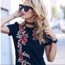 NEW - Zara Embroidered black midi dress UK 8 Image 7