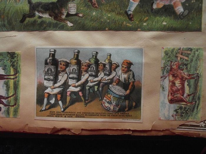 Victorian/Edwardian Album of colourful scraps - Circa 1890's/1900's