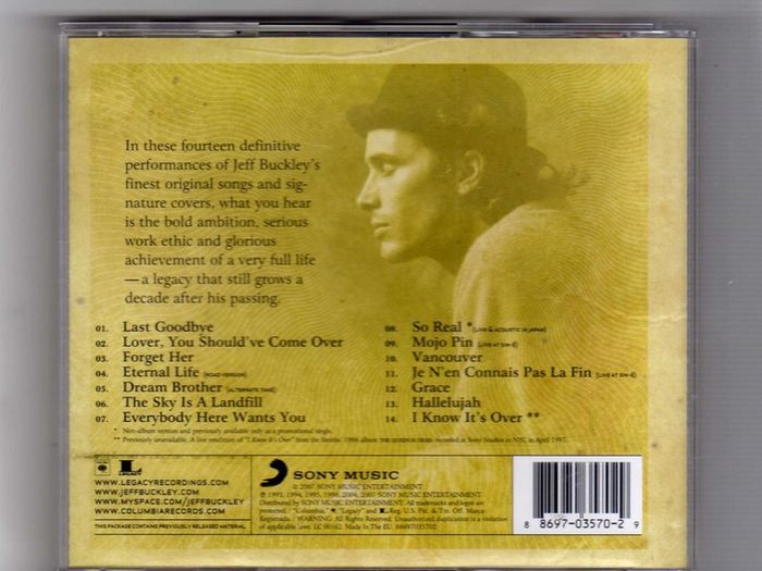 So Real: Songs From Jeff Buckley - The Best Of Jeff Buckley  - Including Hallelujah