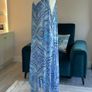 Ladies Blue & White Spaghetti Strap Long Summer / Beach Dress.  Size UK 20-22/ EU 48-50 Image 10