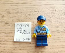 lego cty1258 city officer female, set 60276