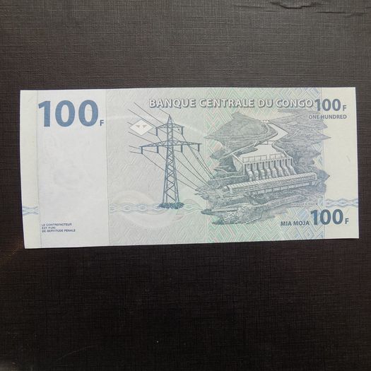 Central Bank of the Congo.2007.100 Francs.Uncirculated Banknote.
