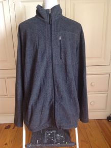 XL Grey Fleece Maine Zipped Top