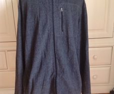 XL Grey Fleece Maine Zipped Top