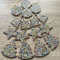 Beautiful Handcrafted China Mosaic Christmas Decorations