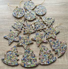 Beautiful Handcrafted China Mosaic Christmas Decorations