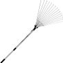 Telescopic Metal Rake, 160 cm long, Adjustable Folding Leaves Rake for Quick Clean Up of Lawn and Yard, Garden Leaf Rake, Expanding Handle with Adjustable (FREE SHIPPING) Image 2