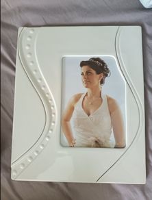 Belleek ceramic photo frame