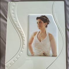 Belleek ceramic photo frame